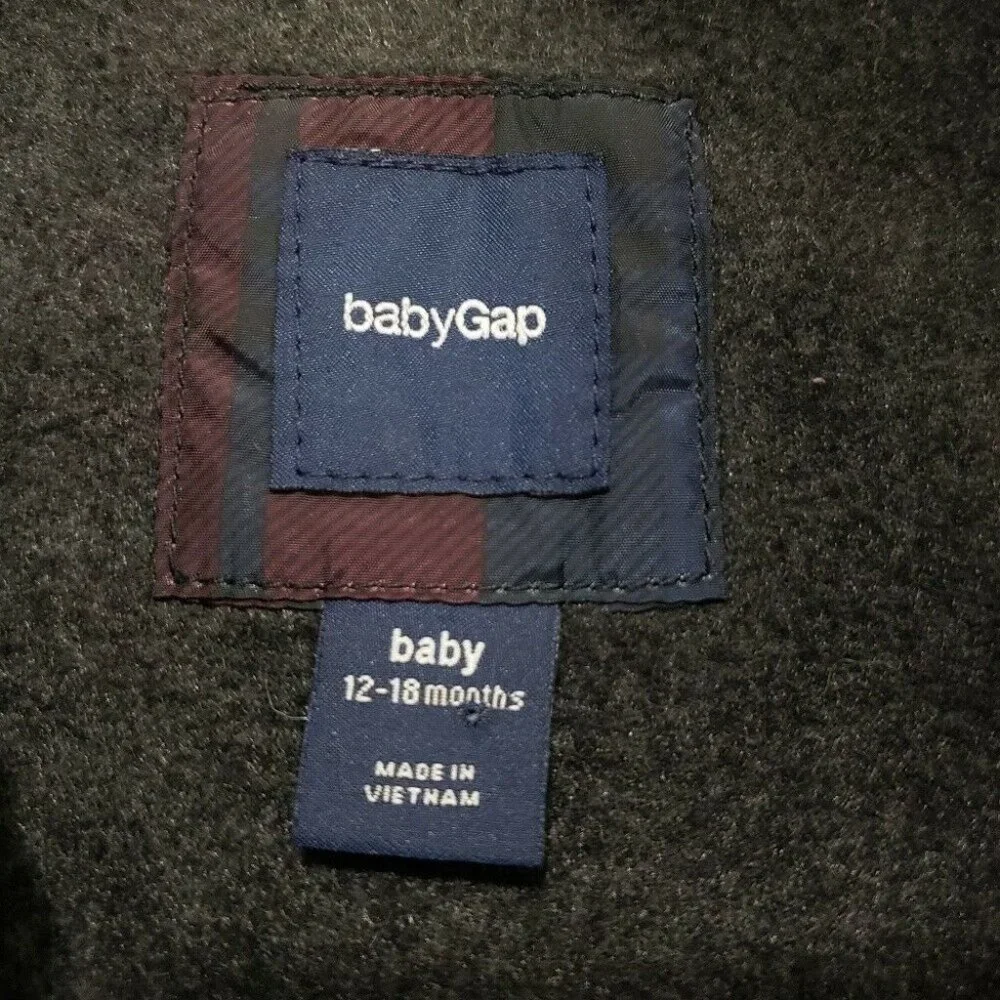 Baby GAP Plaid‎ Puffer Vest Boys Size 12-18 Mos.
